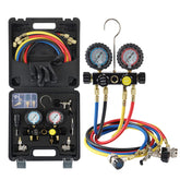 Lichamp manifold front view showing gauges and control valves for accurate diagnostics