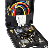 Lichamp manifold front view with valves and handles for fast control