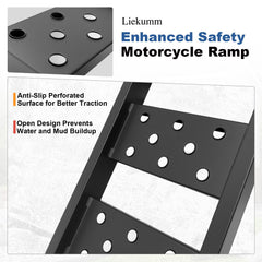 LIEKUMM angled tail plate detail providing smooth ground-to-bed transition