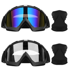 Lievermo front view showing two-pack goggles and gaiters for versatile protection