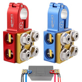 LIFSHP front view of terminal pair showing secure mounting and color-coded finish
