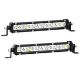LightBoss front view of 7-inch pod pair showing compact design and bright output