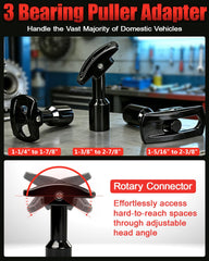 limontek 4-point yoke close detail, secure engagement for axle removal