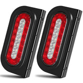 LINKITOM front-facing oval trailer light showing bright LEDs and clear signaling benefit