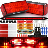 LINKITOM front view rectangular tail lights showing bright LEDs and visibility