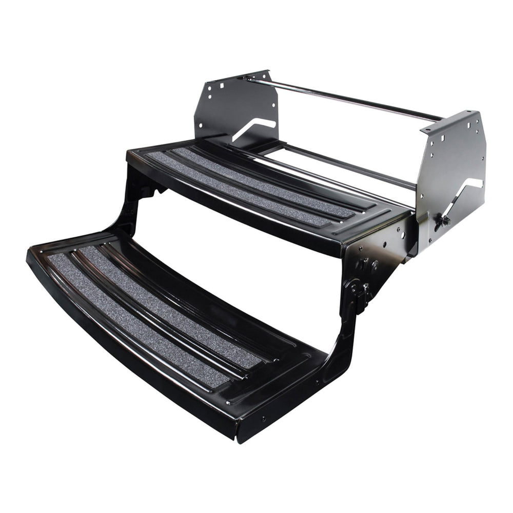 Lippert Radius front view showing wide 24-inch treads and stable entry benefit