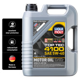 Liqui Moly Top Tec 4100 front label showing product and SKU benefit clarity