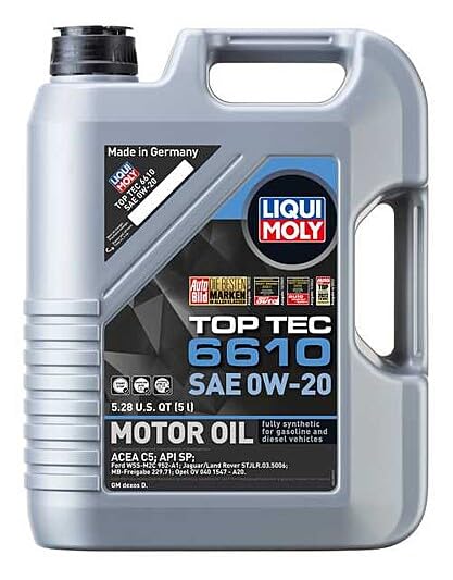 Liqui Moly front label showing product name and 5L size, authentic German quality