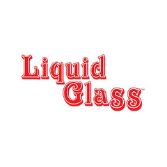 Liquid Glass 16 oz bottle beside a tape measure showing compact, concentrated benefit
