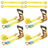 LISHINE front packaging showing four ratchet straps and axle straps for fast identification and safety