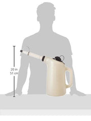 Lisle 19702 pouring into engine filler neck demonstrating precise, drip‑reduced pouring