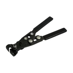 Lisle 30800 front view showing plier jaws and torque-wrench interface for reliable crimping
