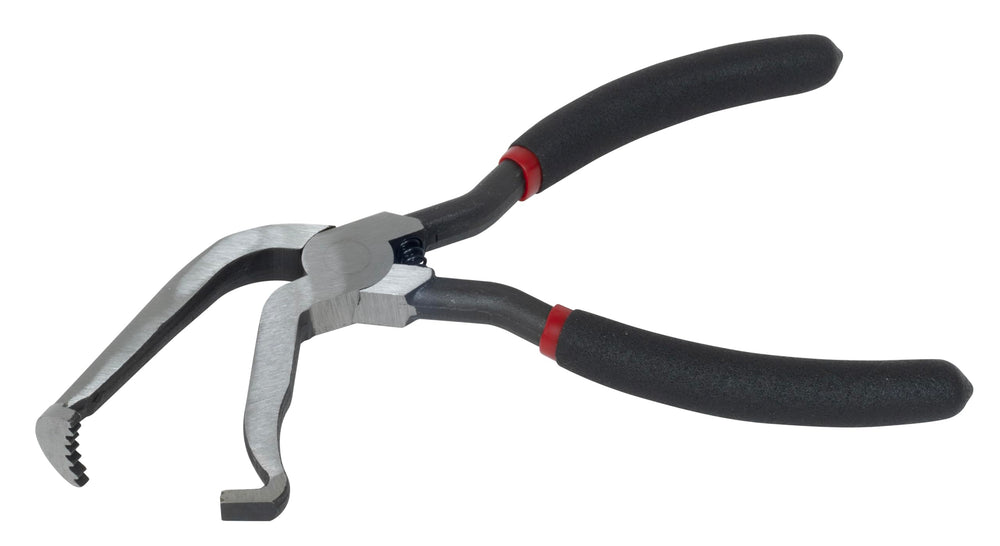 Lisle 37980 pliers front angle showing dual durometer grips for comfort