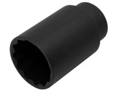 Lisle 39650 front view socket showing 39mm face and 12-point fit for secure removal