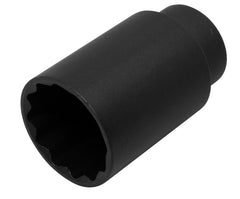 Lisle 39650 front view socket showing 39mm face and 12-point fit for secure removal