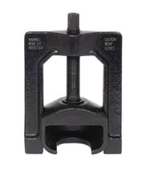 Lisle 42900 front view showing puller positioned on u-joint cap for safe removal