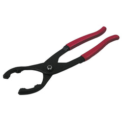 Lisle 50750 pliers front view showing angled jaws and secure grip