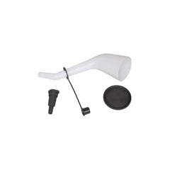 Lisle funnel with cap lid and adapter displayed for contaminant protection and fit