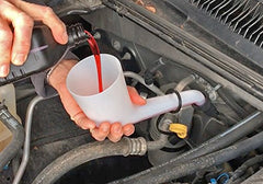 Lisle close-up of offset spout showing 6-3/4" offset and pour control benefit