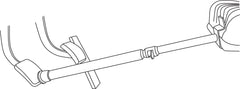 Lisle 21520 close-up of telescoping lock showing secure adjustment and reliable hold