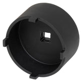 Lisle 31620 Pro Shear Socket front view showing 2-3/8 inch four-pin recess and black oxide finish for durability