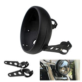 LisylineAuto front view of 7-inch headlight bucket showing mount points and clean profile