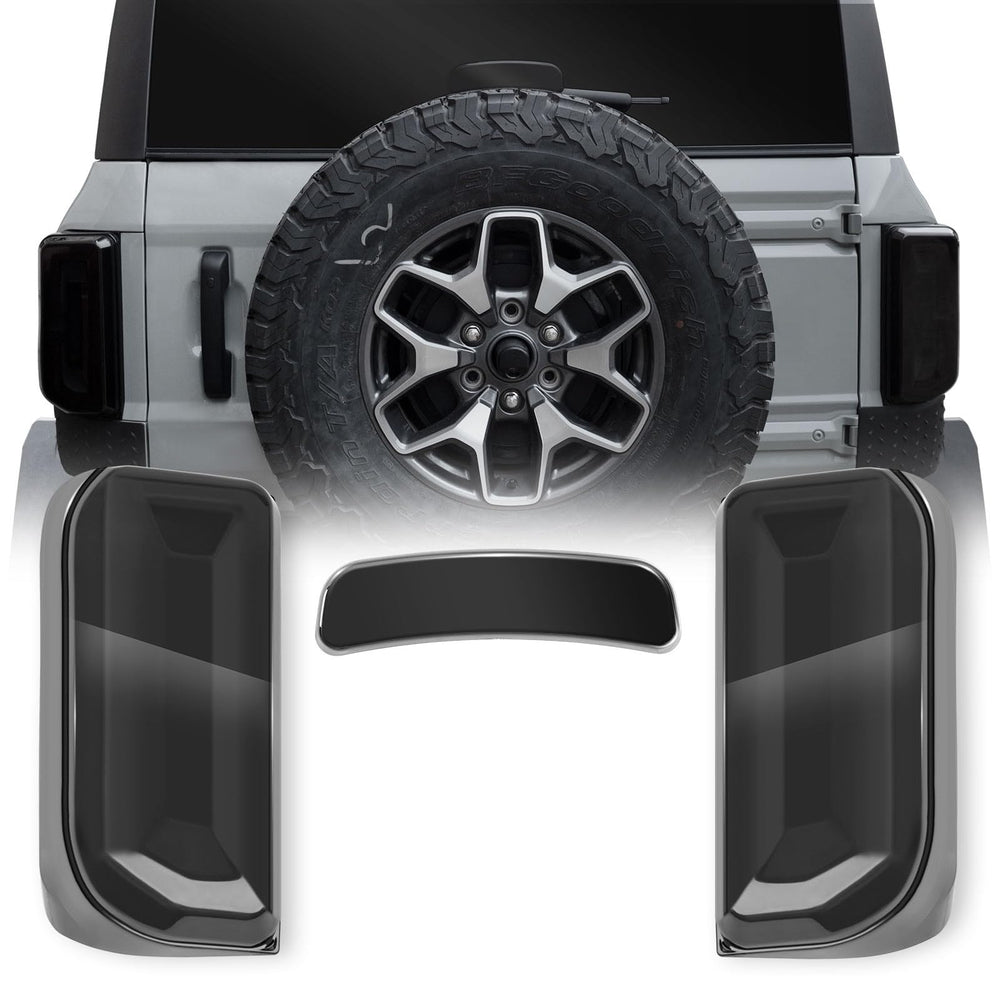 LitMiRaCle front view of tail covers showing sleek smoky finish and improved styling