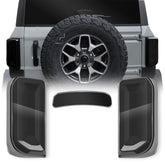 LitMiRaCle front view of tail covers showing sleek smoky finish and improved styling
