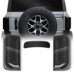 LitMiRaCle front view of tail covers showing sleek smoky finish and improved styling