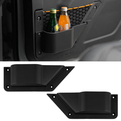 LitMiRaCle front door storage showing full installed pocket and organized compartments