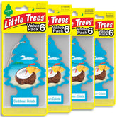 LITTLE TREES front packaging showing Caribbean Colada scent, evokes tropical freshness