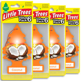 LITTLE TREES coconut front package showing product and tropical appeal