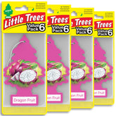 LITTLE TREES front packaging showing dragon fruit scent and product count benefits