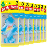 LITTLE TREES front packaging showing vibrant Fire Rainbow scent and value pack