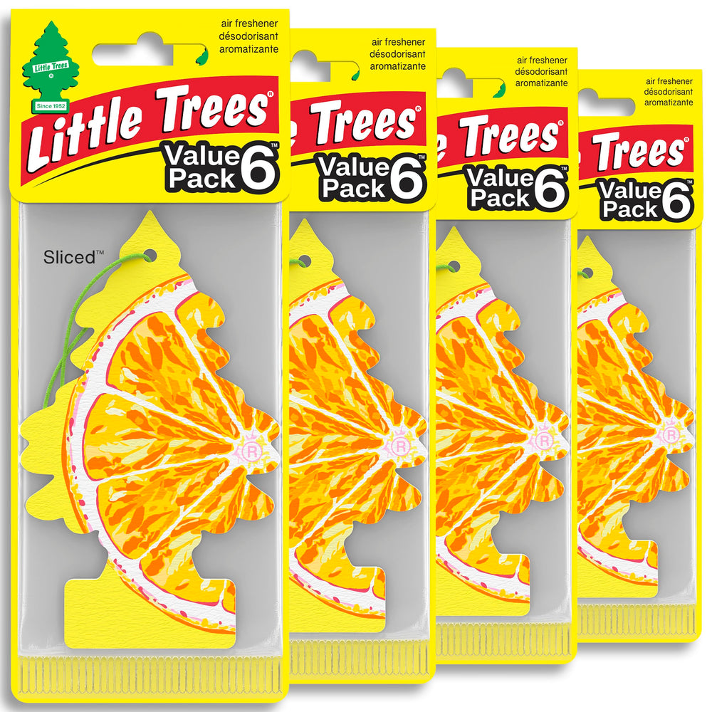 LITTLE TREES front packaging showing citrus sliced design and count