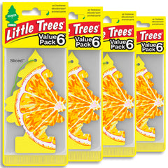 LITTLE TREES front packaging showing citrus sliced design and count