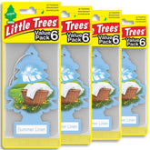 LITTLE TREES front packaging showing Summer Linen multipack and value