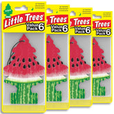 LITTLE TREES front pack view showing watermelon scent and quantity benefit