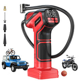LIVOWALNY front view showing compact cordless pump for easy transport and storage