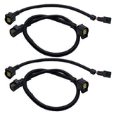 LIZAPUS front view of four oxygen sensor extension harnesses showing plug-and-play benefit