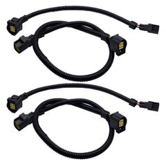 LIZAPUS front view of four oxygen sensor extension harnesses showing plug-and-play benefit