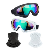 LJDJ goggles front packaging showing both goggles and accessories for ready use