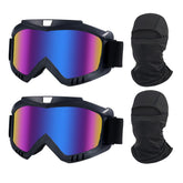 LJDJ front view of goggles showing wide lens and clear vision benefit