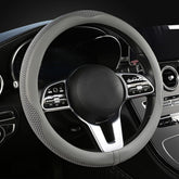 LKWLIKEI front view grey steering wheel cover, enhances interior style