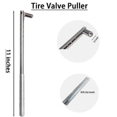 LLAUTOOLS valve puller closeup with ergonomic grip for strong, controlled installs