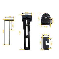 LLNSEAUTO T-bar detail highlighting aluminum strength for firm rail fastening