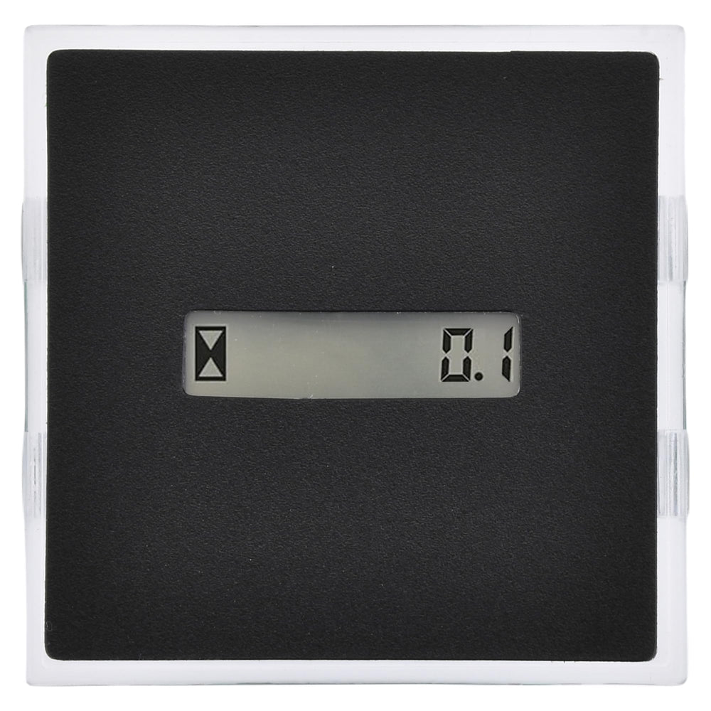 LLYZFED hour meter front panel showing clear LCD and simple layout for easy readings