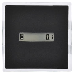 LLYZFED hour meter front panel showing clear LCD and simple layout for easy readings