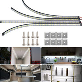 LMGYES front view of 4-pack LED bars showing product and benefits