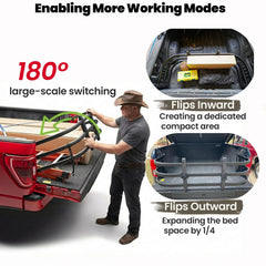 LMRSTOO rotated U-frame outward mode demonstrates extended bed length advantage